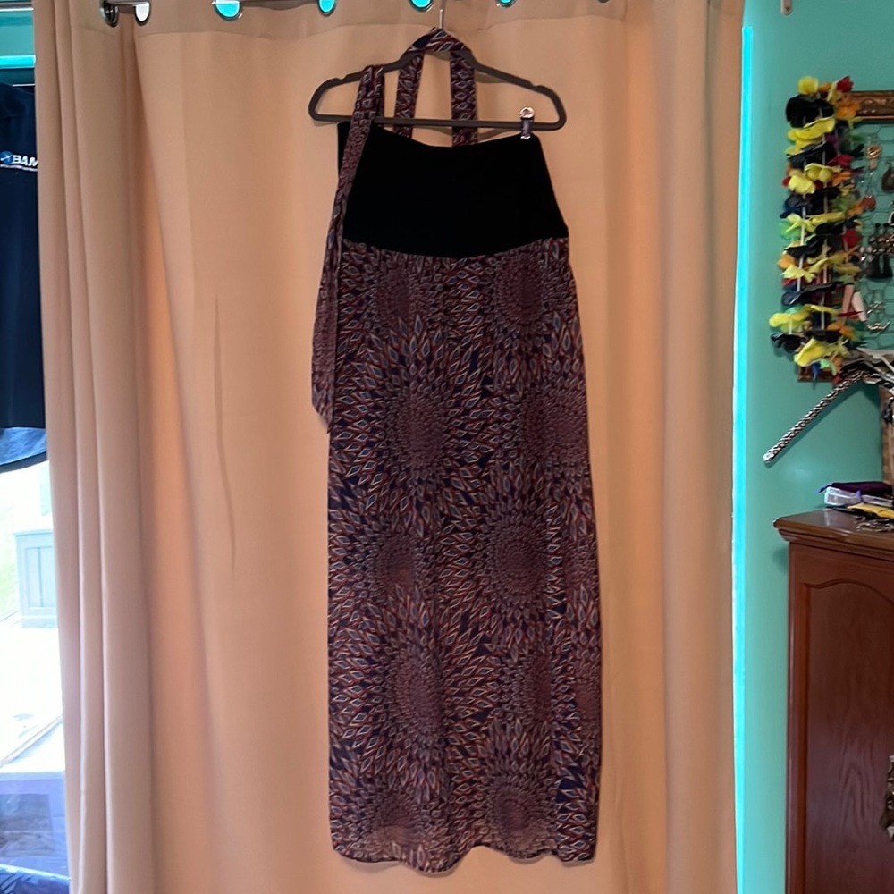 Strapless maxi dress